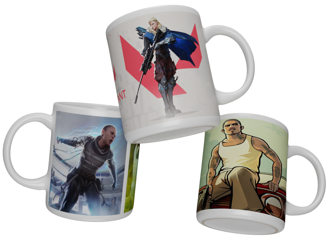 Mugs de la collection gaming, personnalisés pour les gamers.