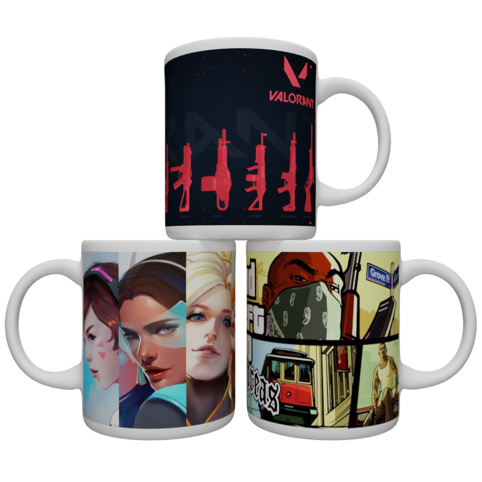 Mugs de la collection gaming, personnalisés pour les gamers.